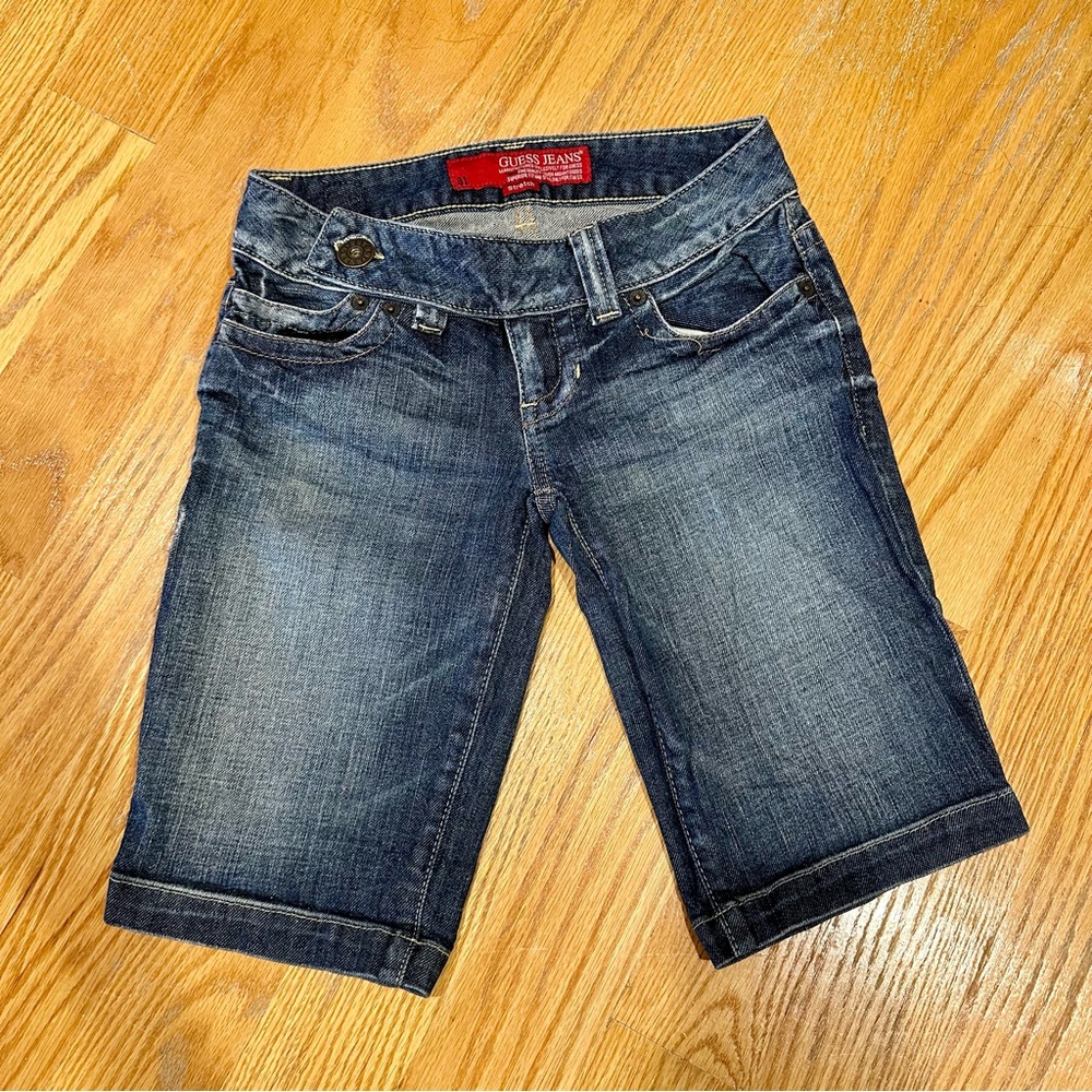 Guess Women's Dark Blue Jean Shorts